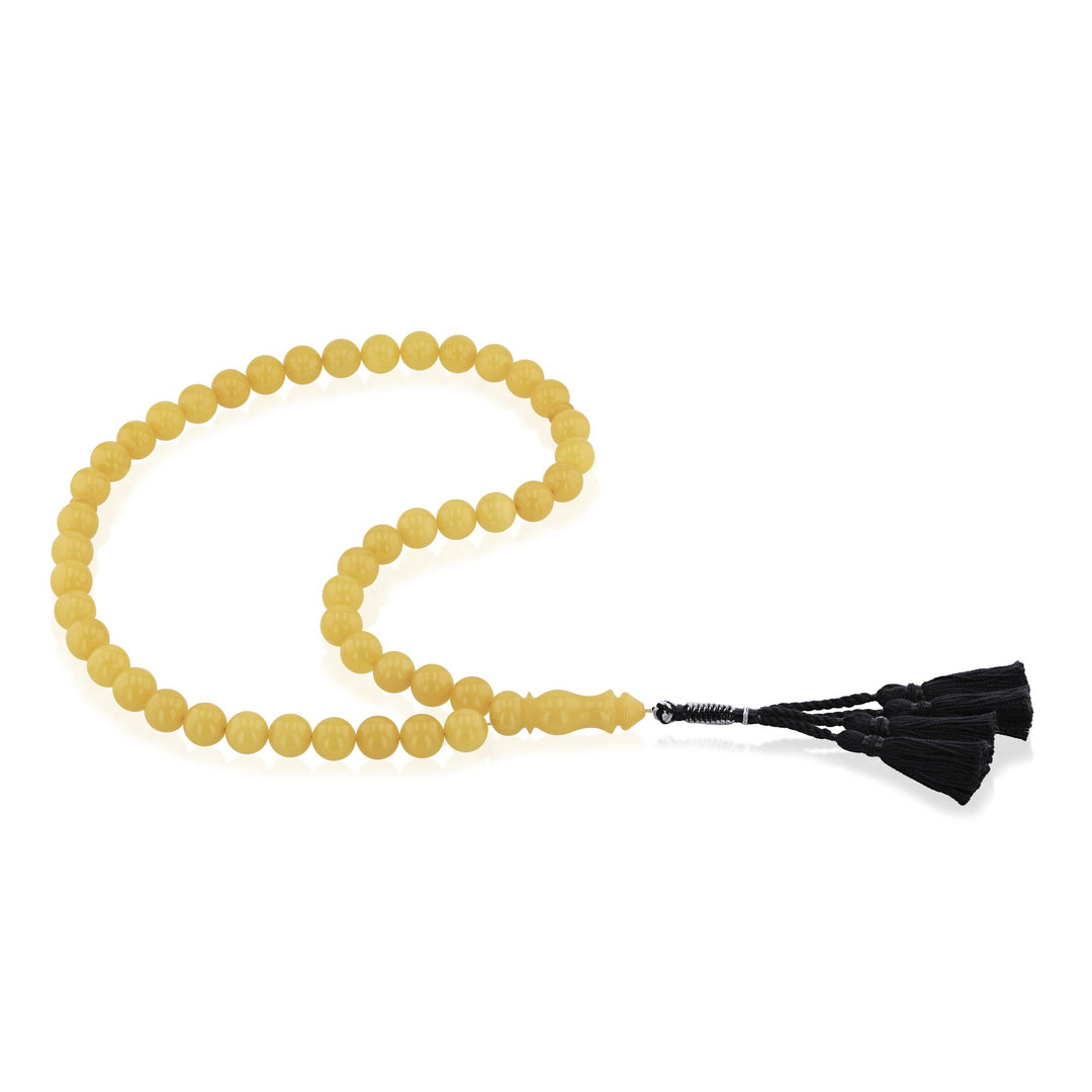Baltic Antique Amber 45 Beads Rosary Round Cut