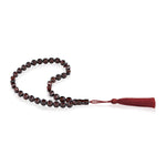 Load image into Gallery viewer, Caribbean Cherry Amber 33 Beads Rosary Diamond Cut 3