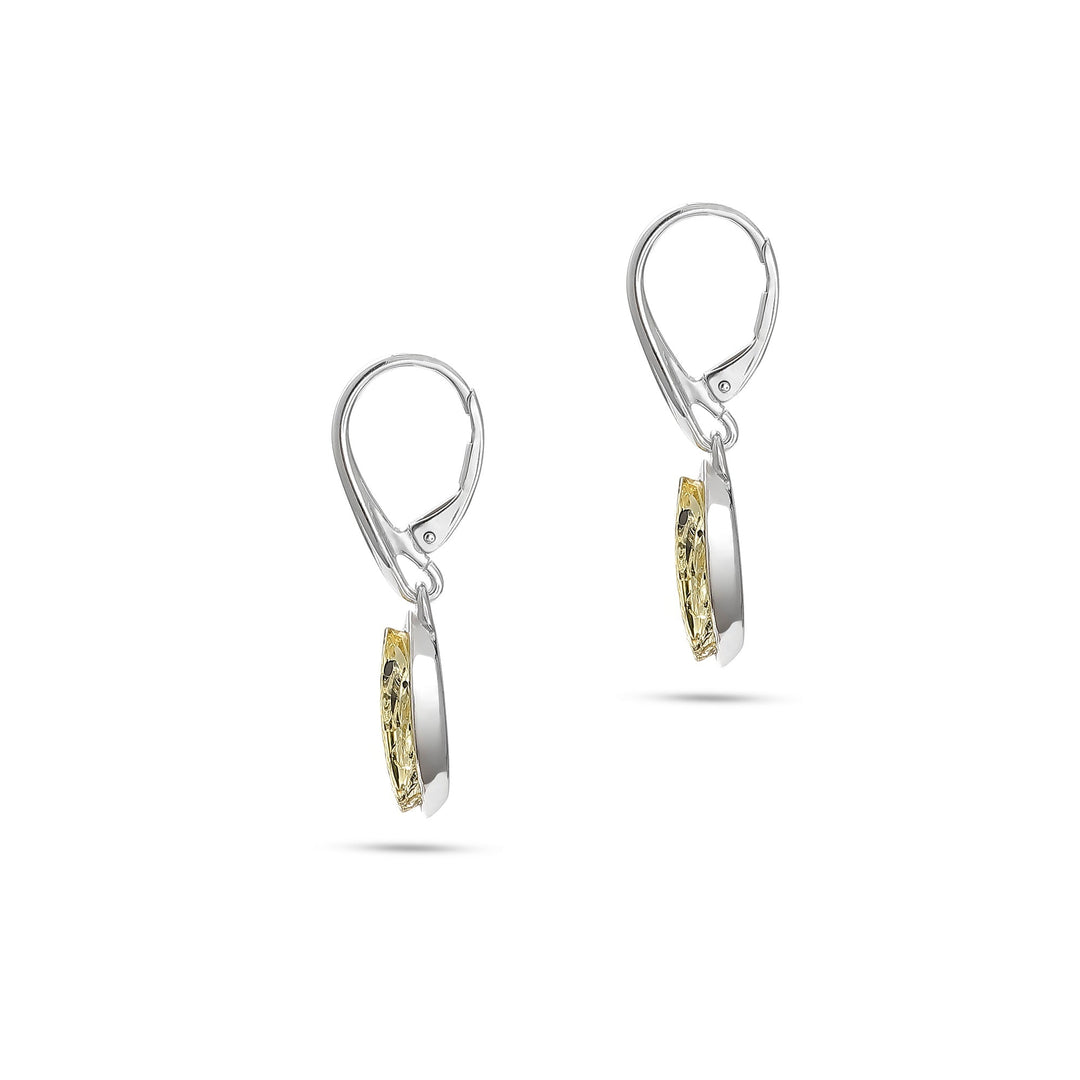 Pure Green Amber Earrings