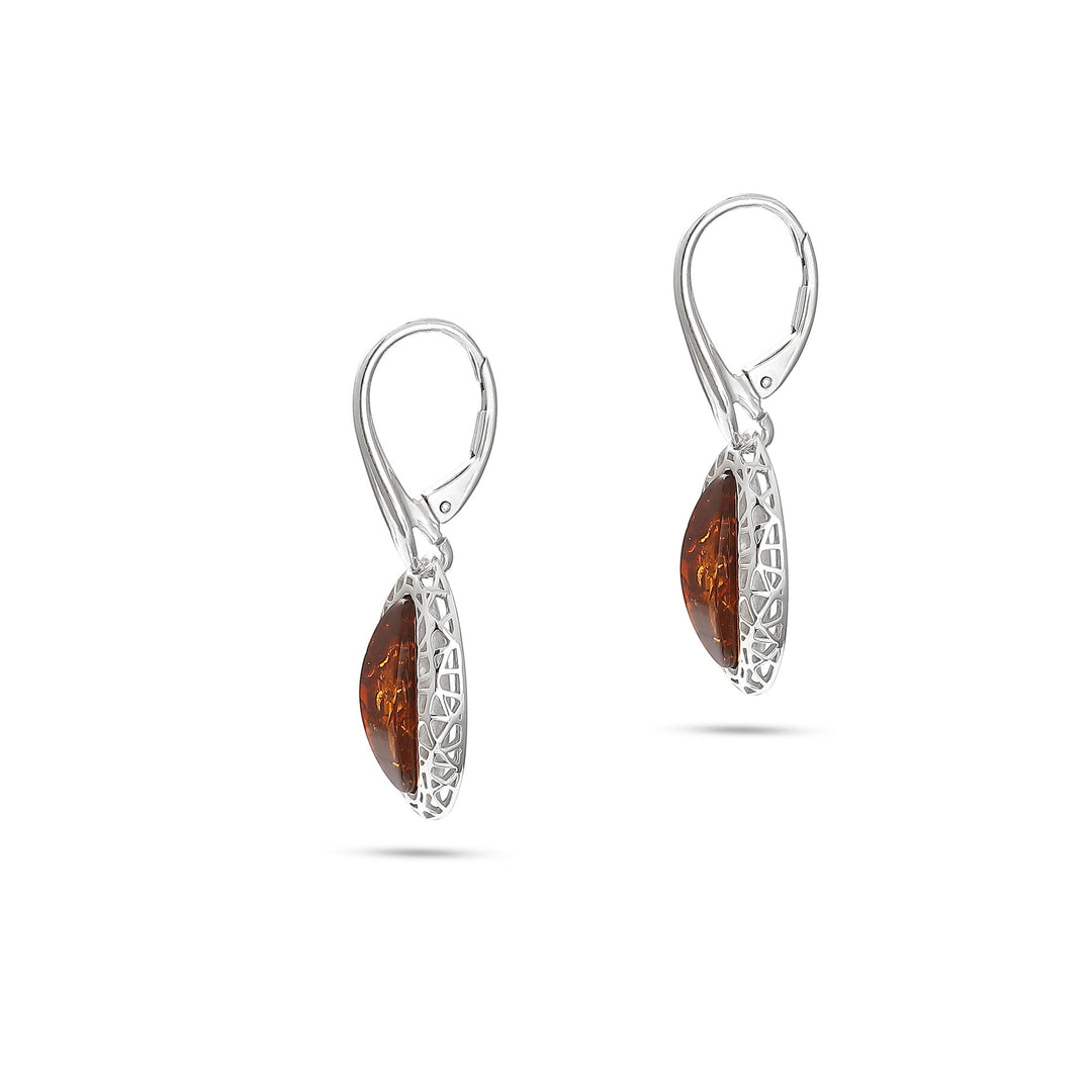 Web of Amber Earrings