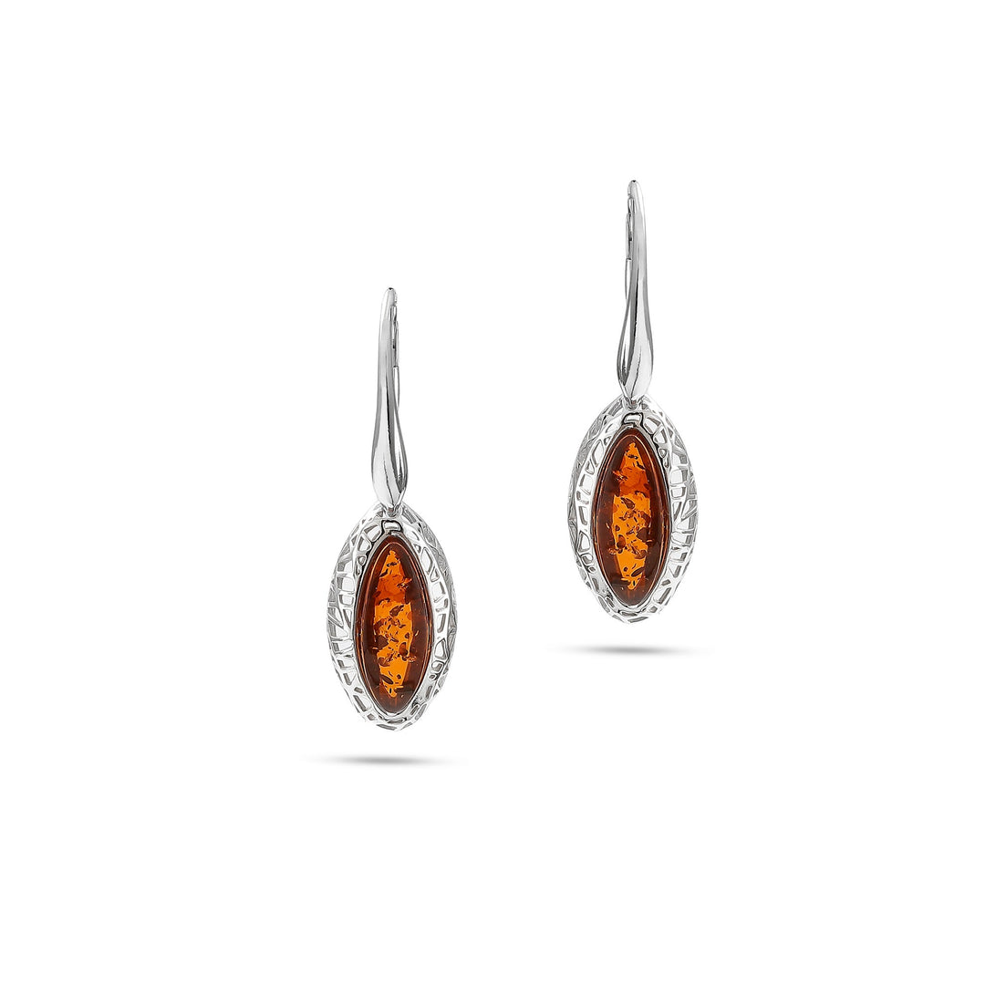 Web of Amber Earrings