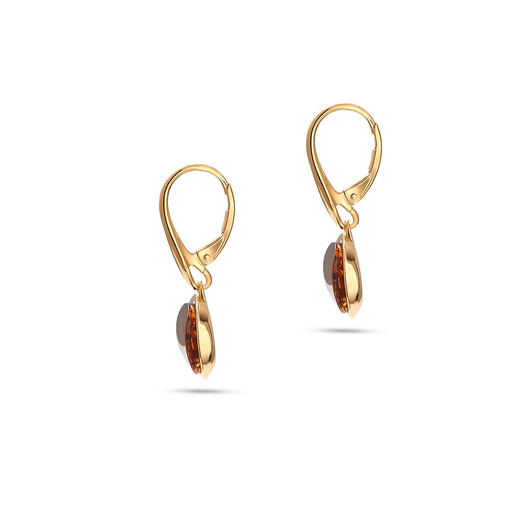 Amber Medallion Earrings