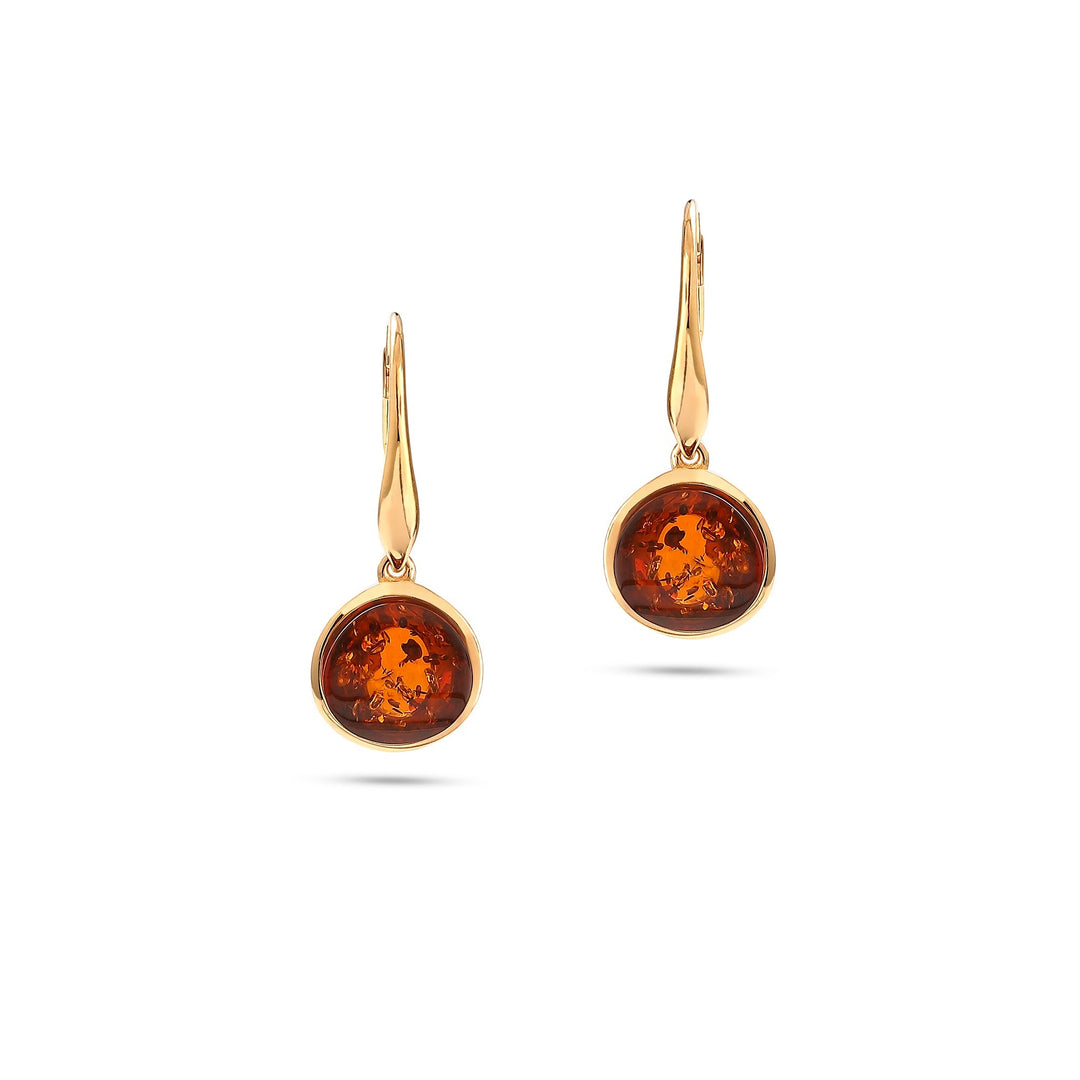 Amber Medallion Earrings