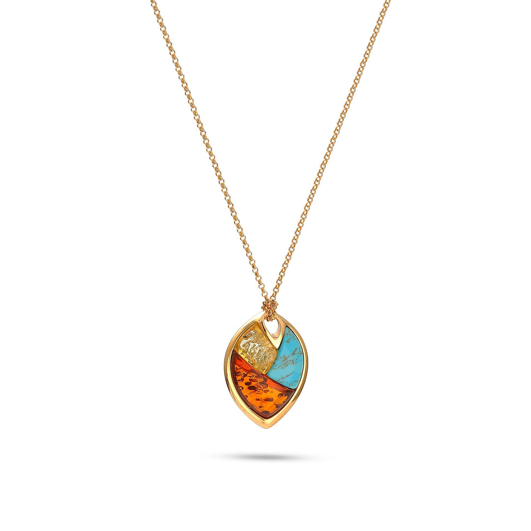 Harlequin Leaf Necklace