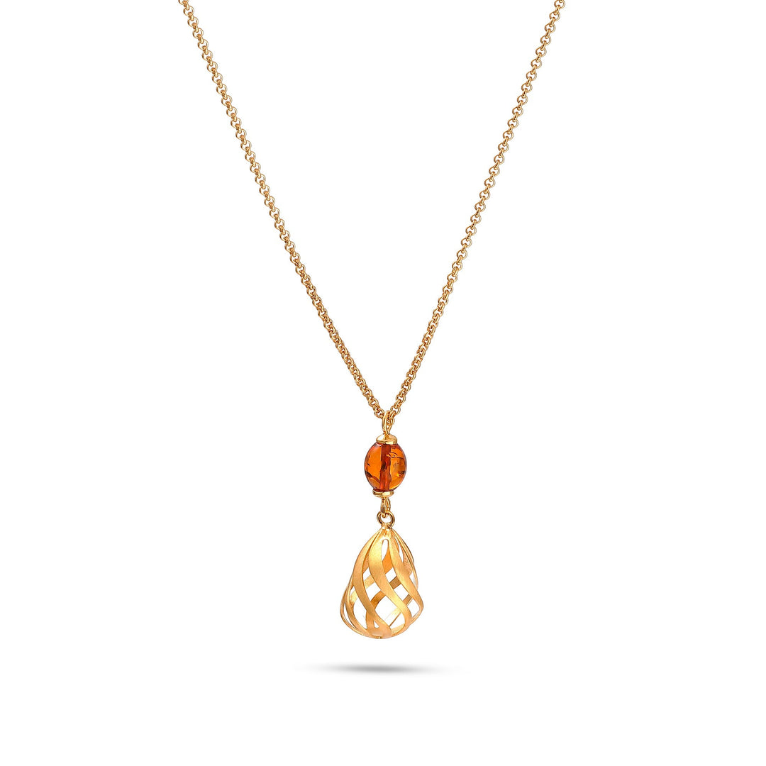 Royal Bell Amber Necklace