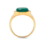 Load image into Gallery viewer, Agate Green Medallion Ring