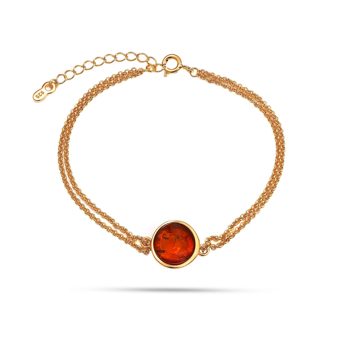 Amber Medallion Bracelet