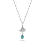Load image into Gallery viewer, Ginko Turquoise Pendant