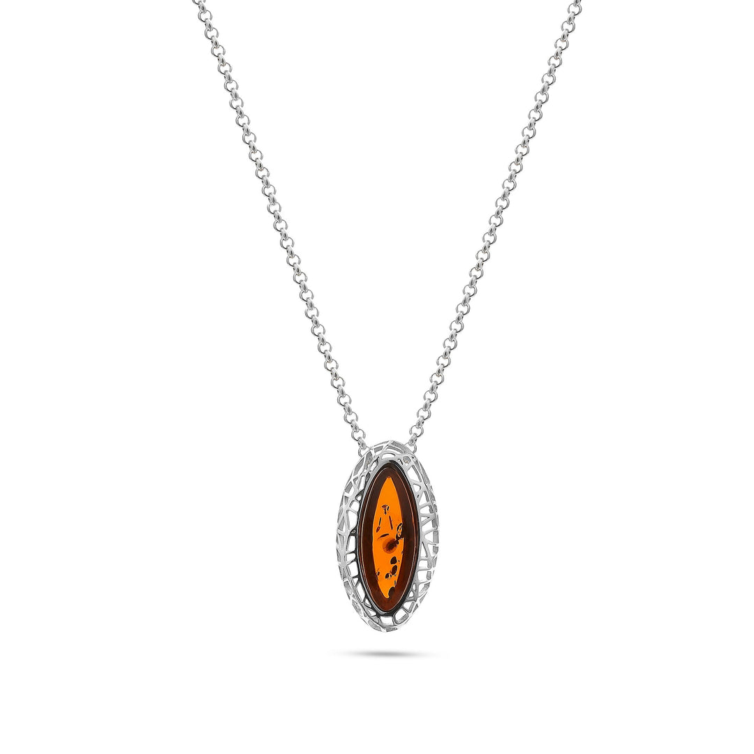 Web of Amber Pendant