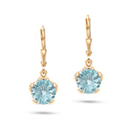 Load image into Gallery viewer, Blue Frost Round Cut Earring