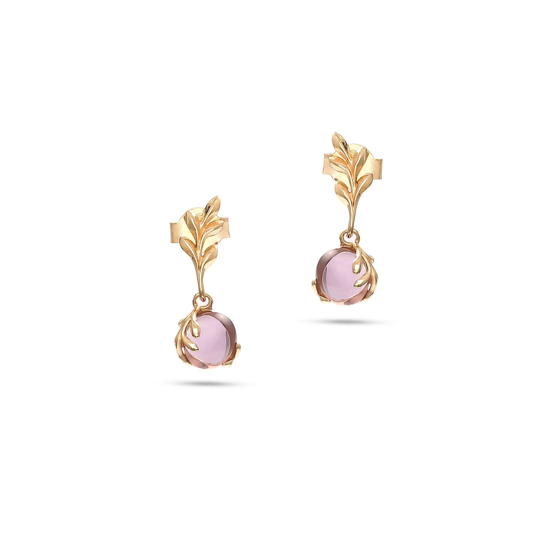 Frost Purple Amethyst Earrings