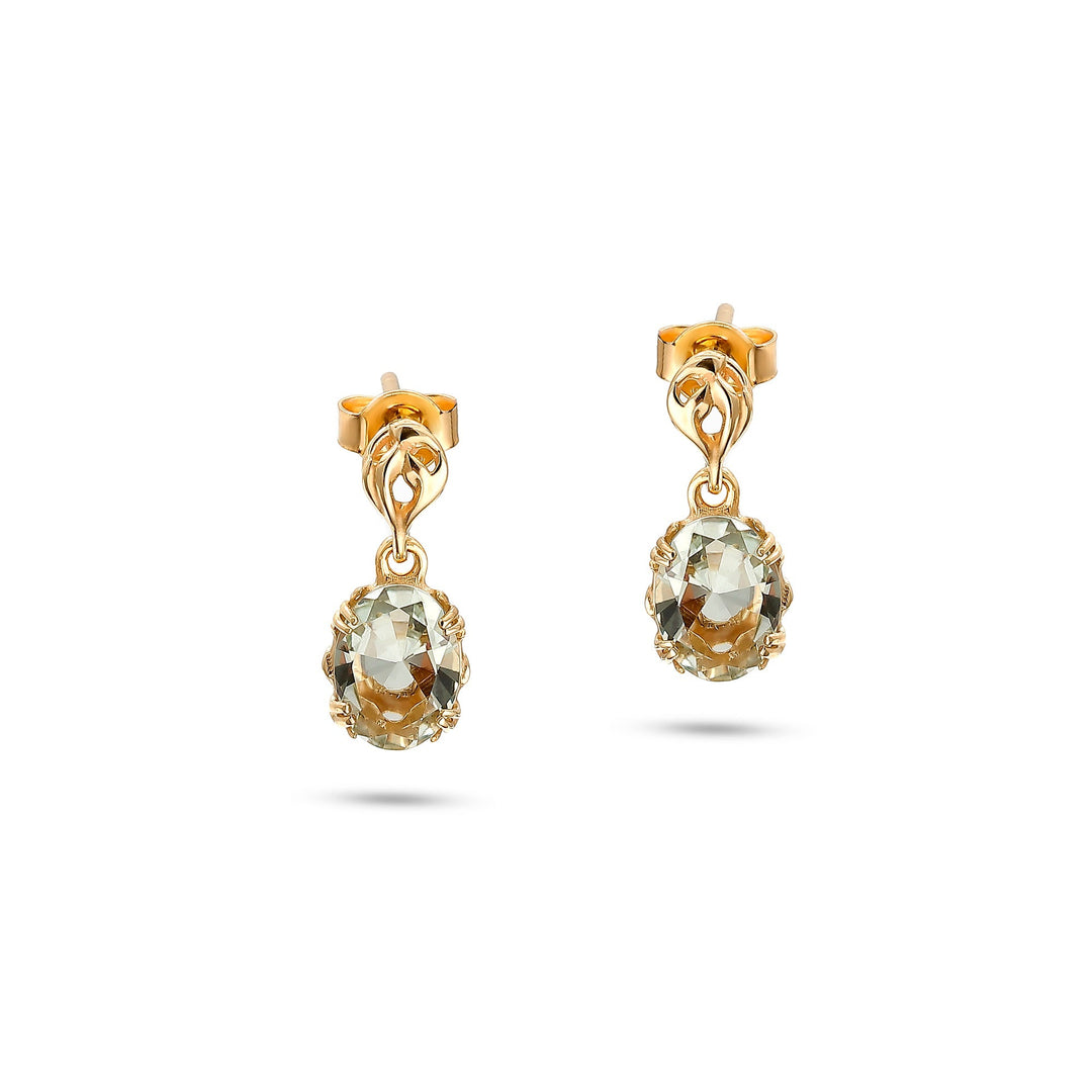 Green Frost Earrings