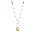 Load image into Gallery viewer, Linked Green Agate Necklace