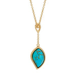 Load image into Gallery viewer, Turquoise Leaf Necklace