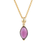 Load image into Gallery viewer, Purple River Drop Cut Pendant
