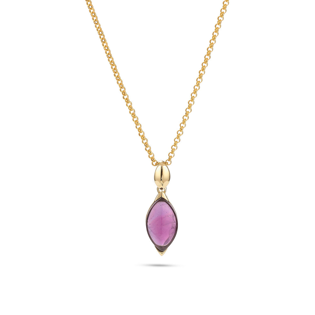 Purple River Drop Cut Pendant