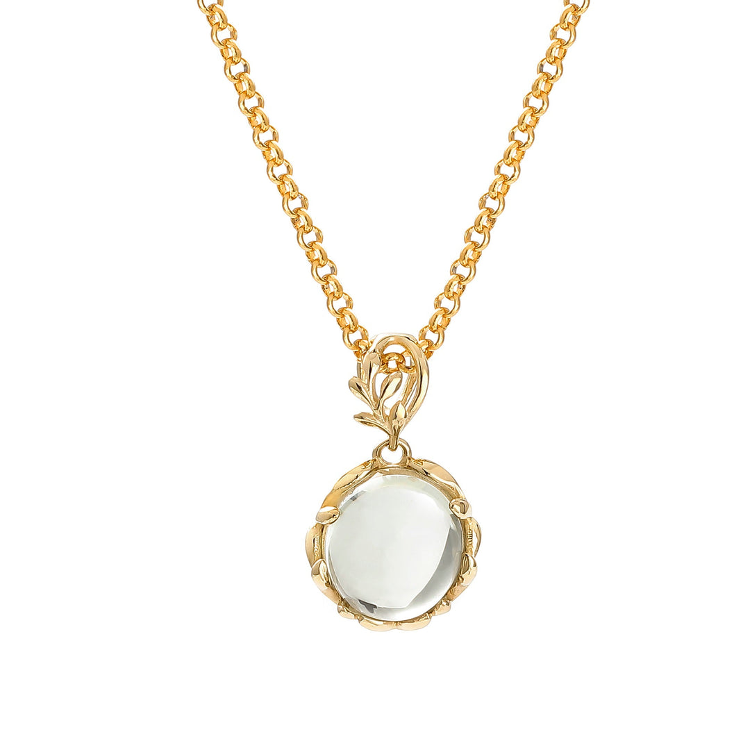 Winter Green Amethyst Pendant