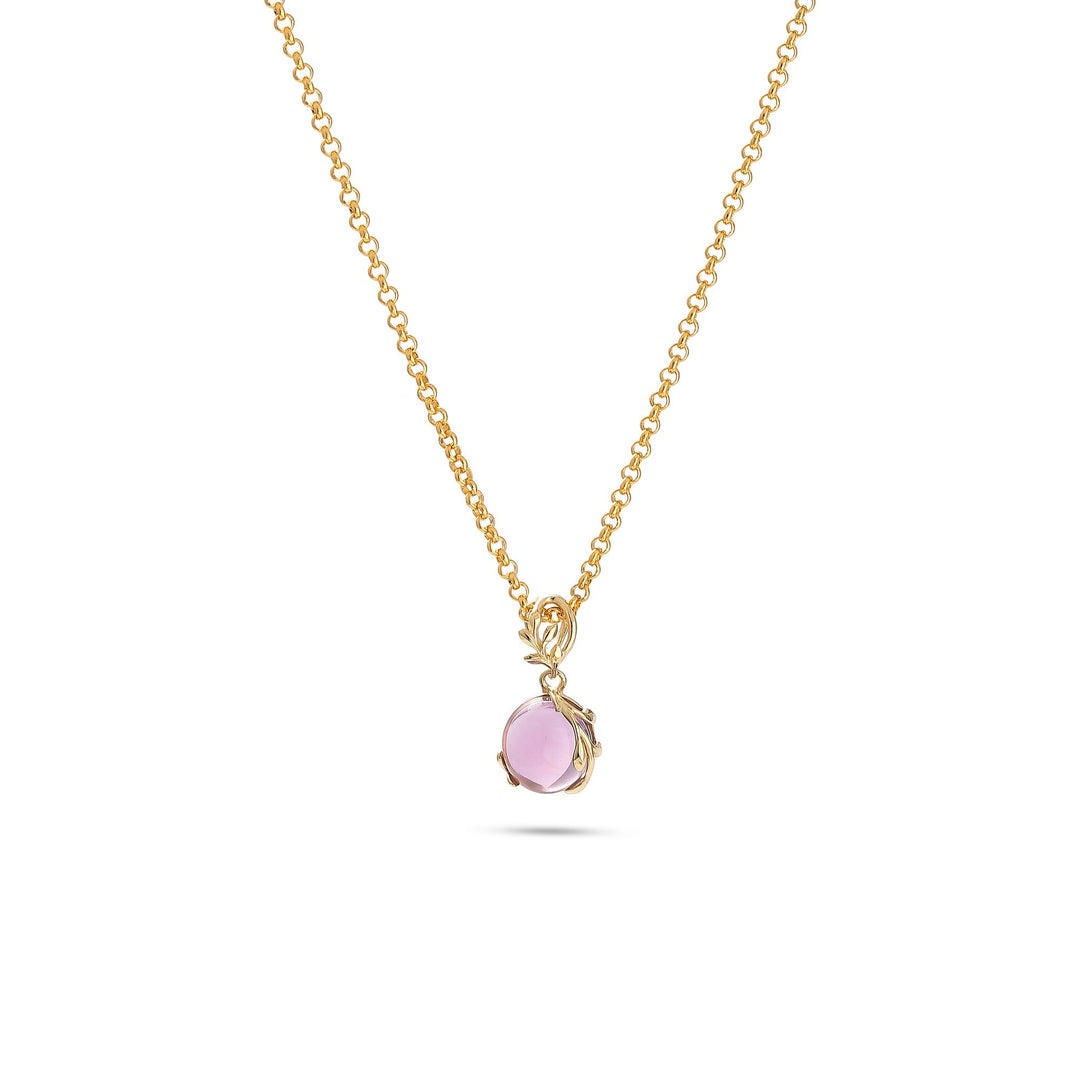 Frost Purple Amethyst Pendant