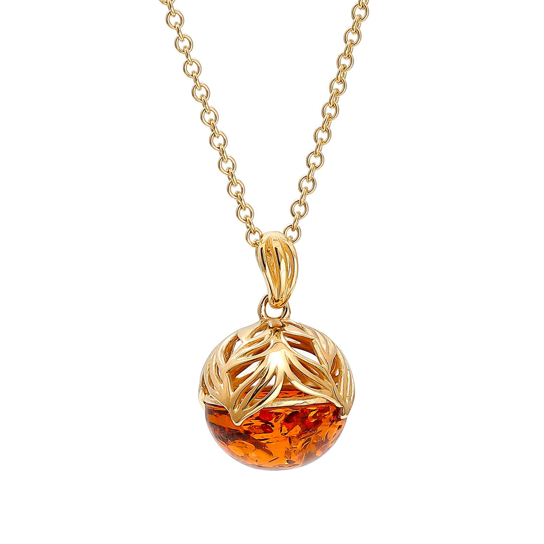 Amber Honey Nest Pendant