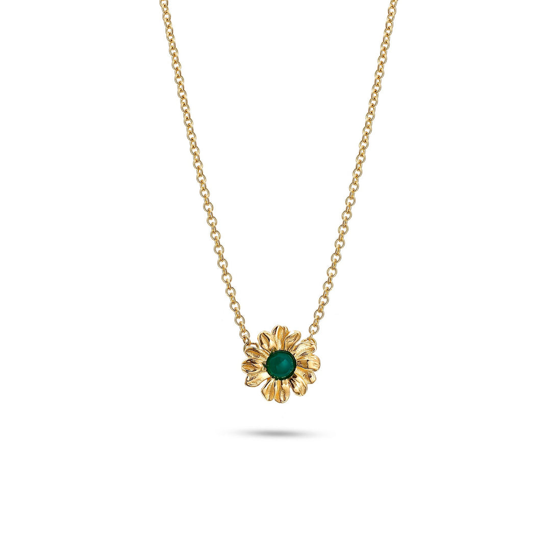 Lakspur Green Agate Necklace