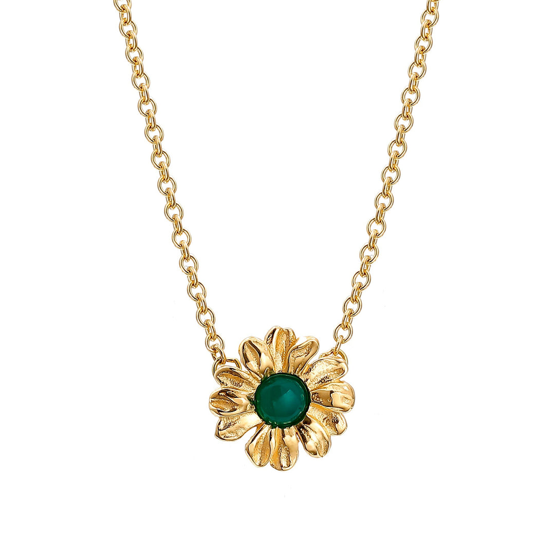 Lakspur Green Agate Necklace