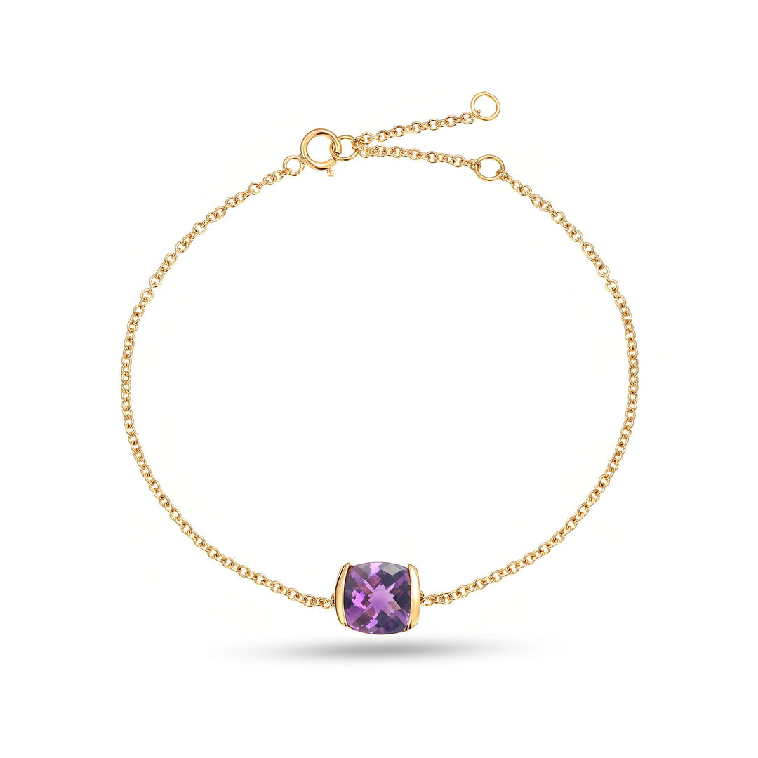 Purple Ice Cushion Bracelet