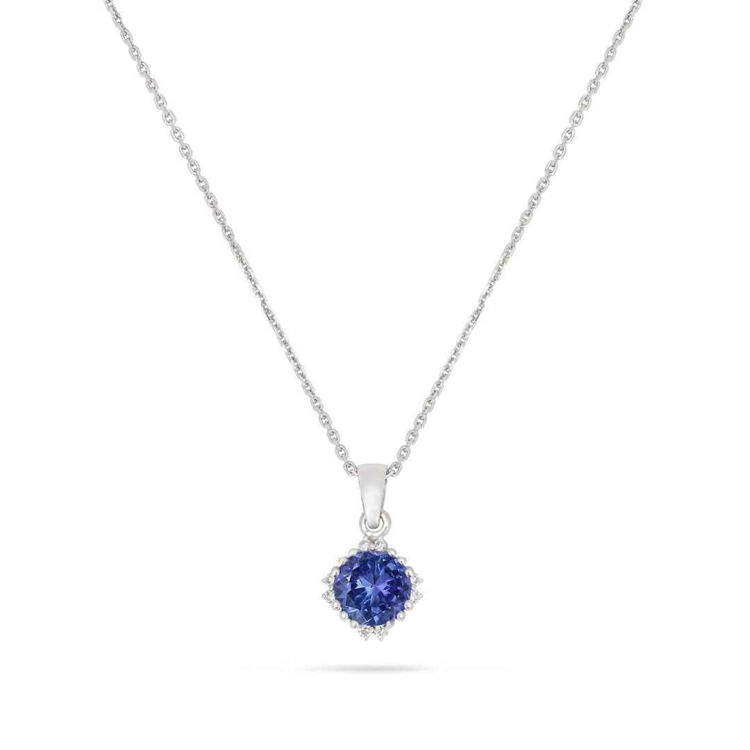 Naszyjnik z tanzanitem Paris Blue