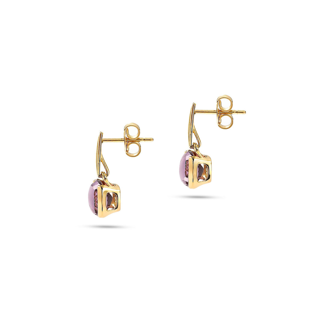 Purple Ice Cushion Earrings