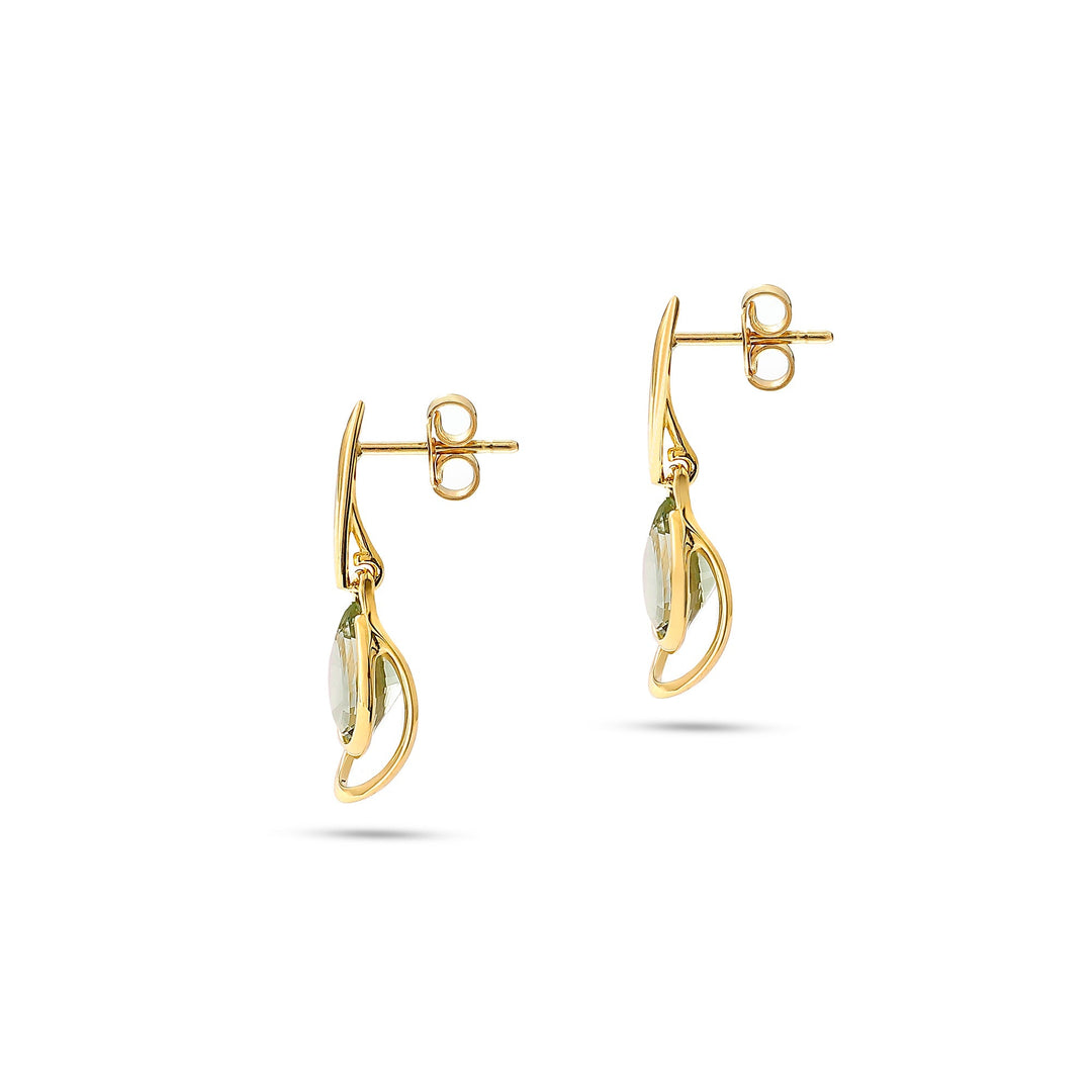 Frost Bell Green Earrings