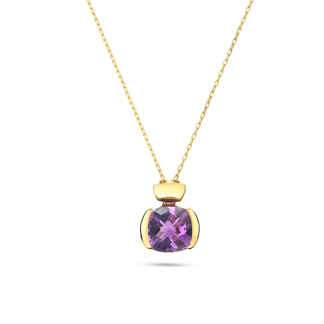 Purple Ice Cushion Pendant
