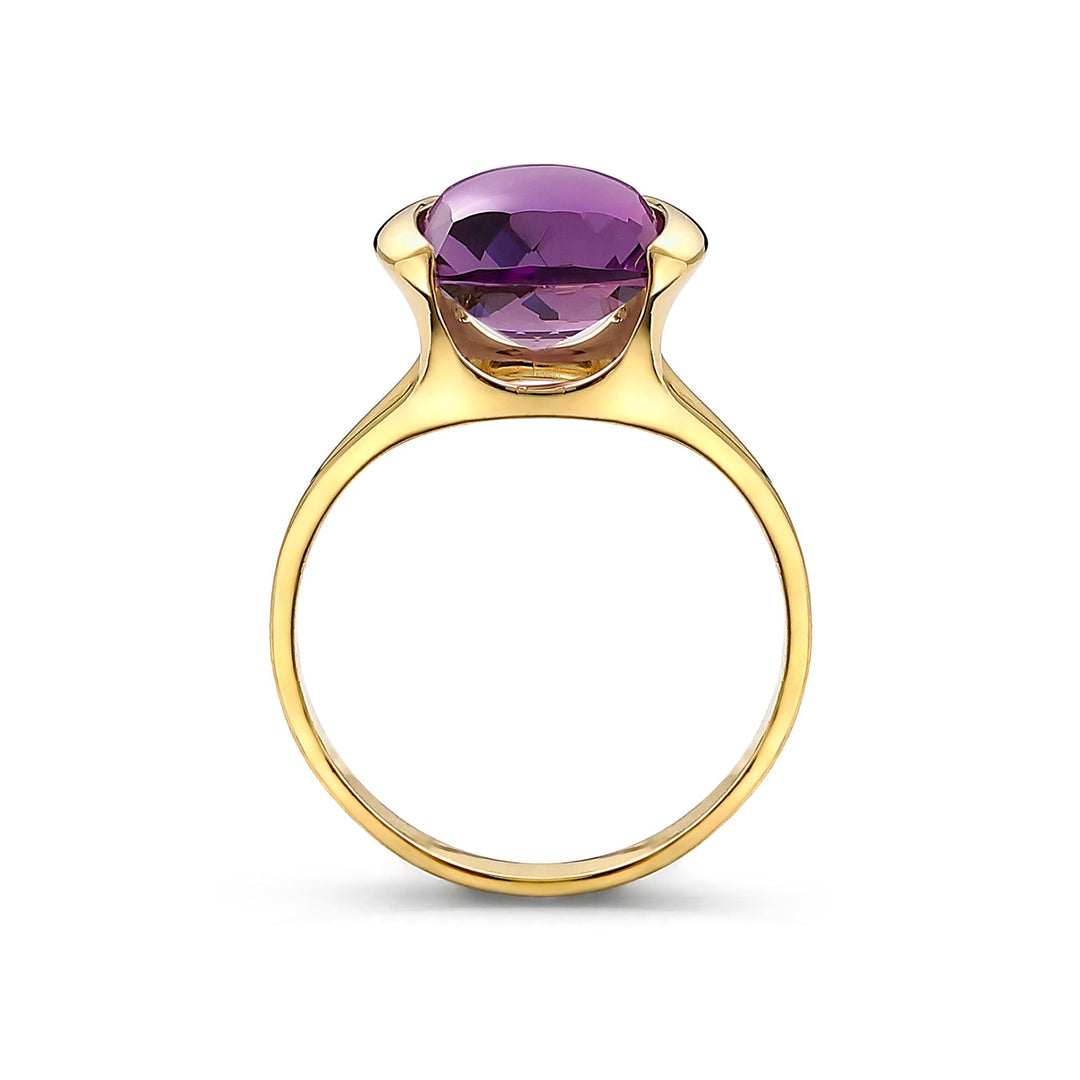 Purple Ice Cushion Ring