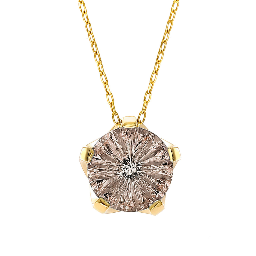 Hazy Ice Round Cut Pendant