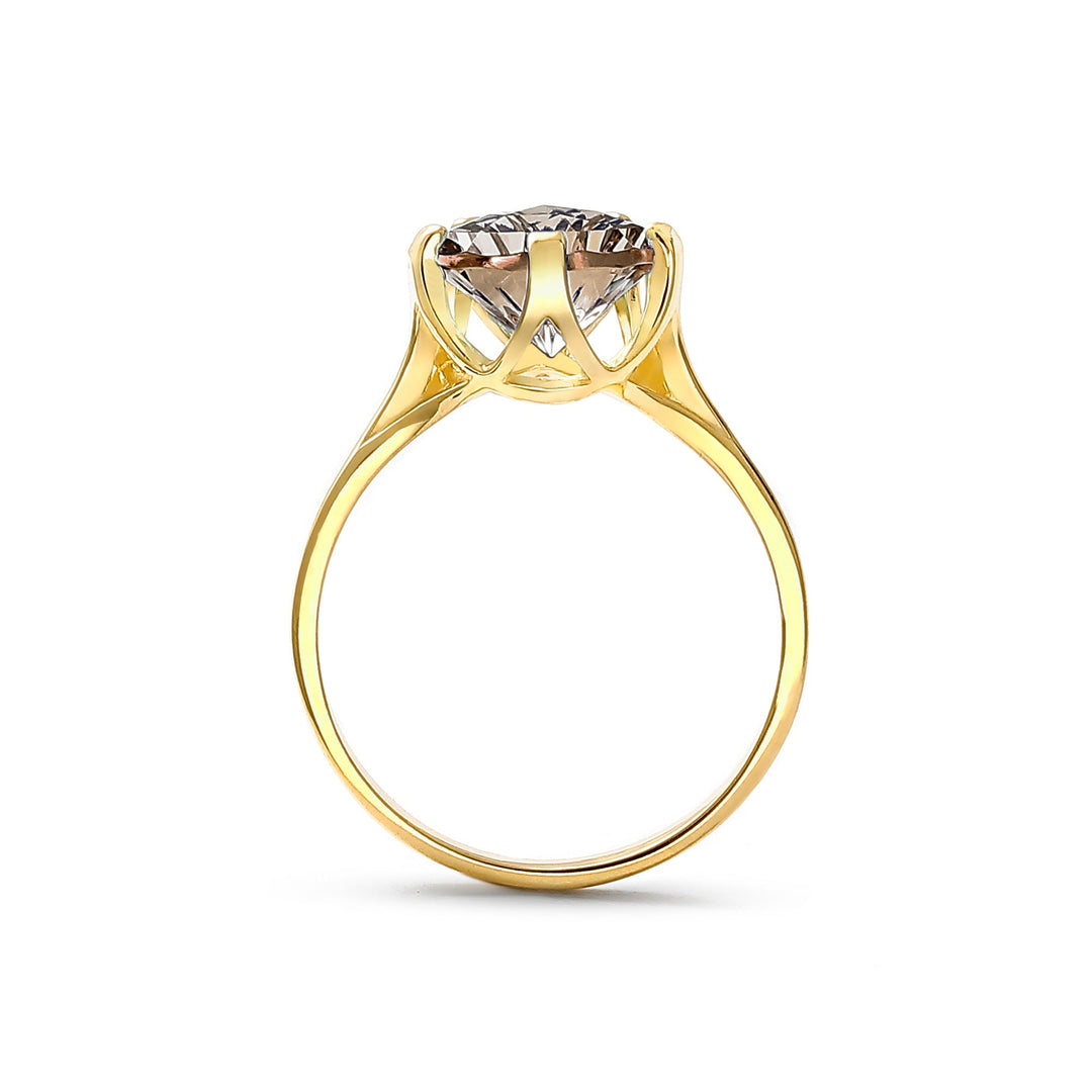 Hazy Ice Round Cut Ring