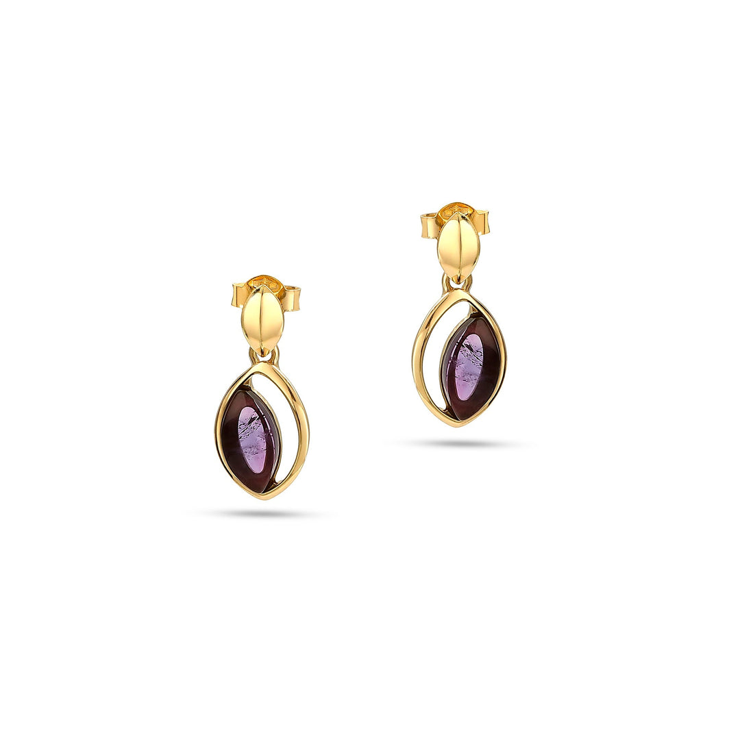 Purple Dew Earrings