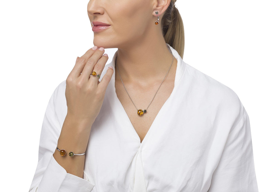 Silver Arch Honey Ring