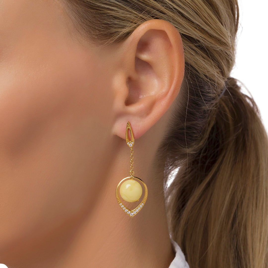Antique White Treasure Earrings