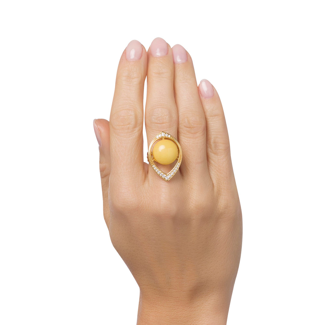 Antique White Treasure Ring