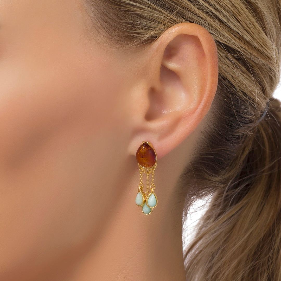 Volcano Amazonite Earrings