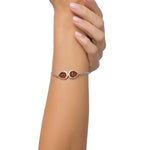 Load image into Gallery viewer, Silver Web Honey Bracelet