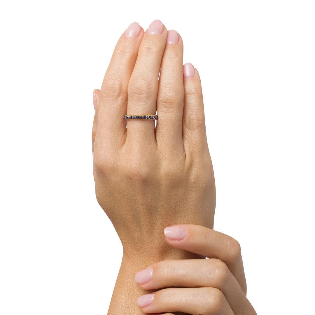 Verona Banded Blue Ring