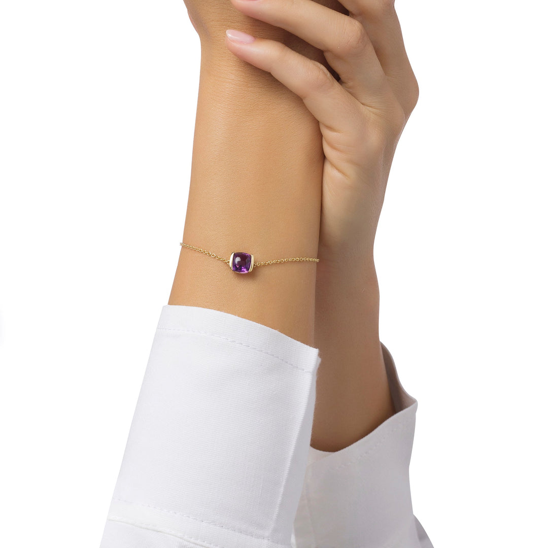 Purple Ice Cushion Bracelet