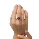 Load image into Gallery viewer, Purple Ice Cushion Ring