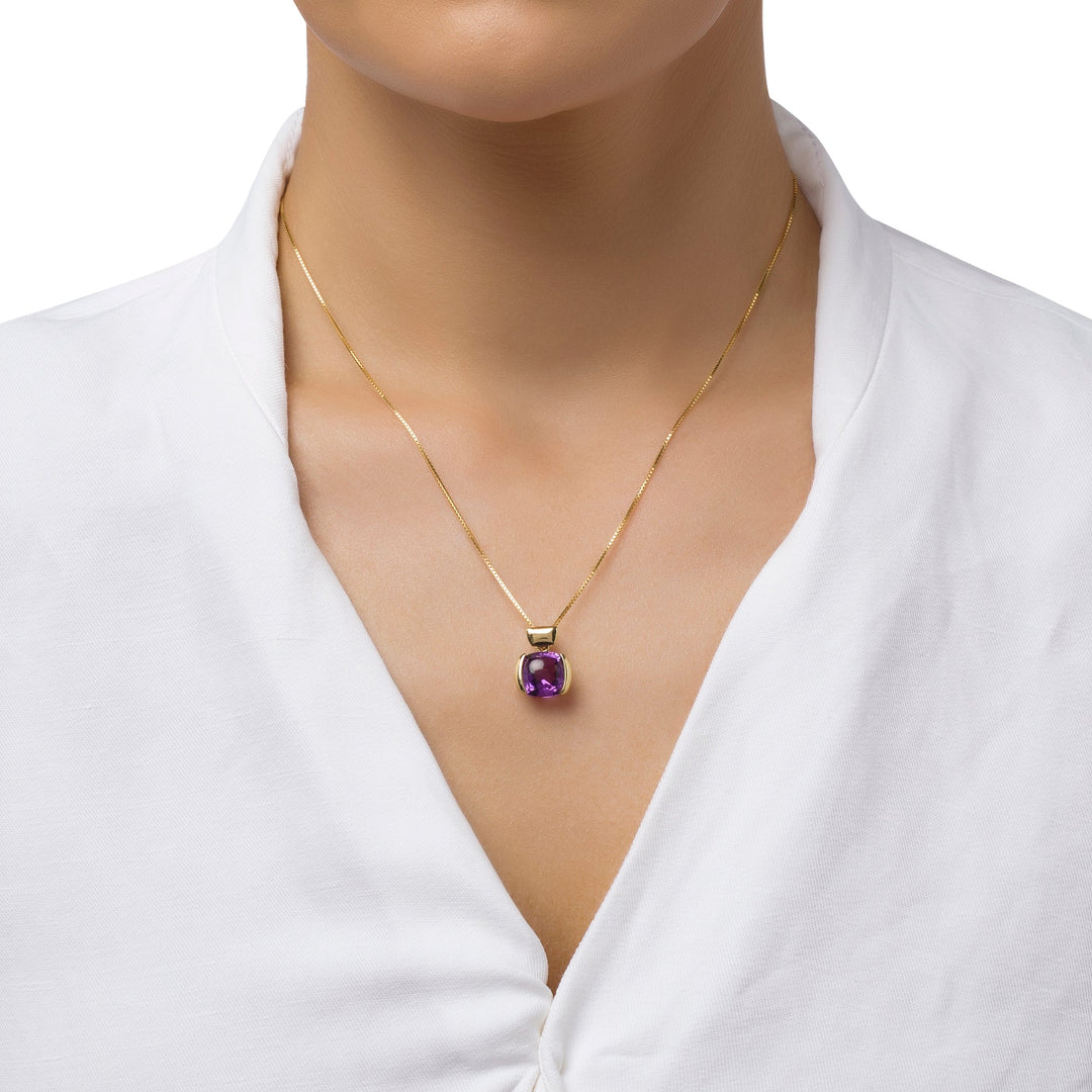 Purple Ice Cushion Pendant
