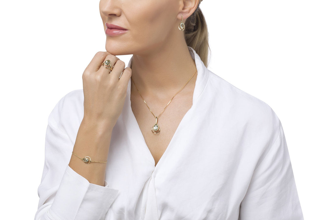 Frost Bell Green Earrings