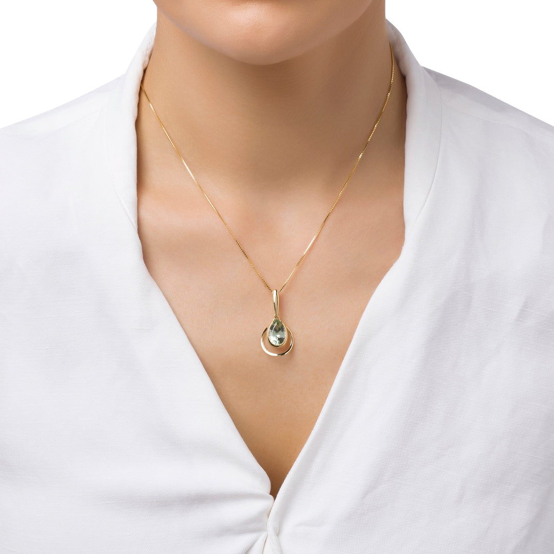 Frost Bell Green Pendant