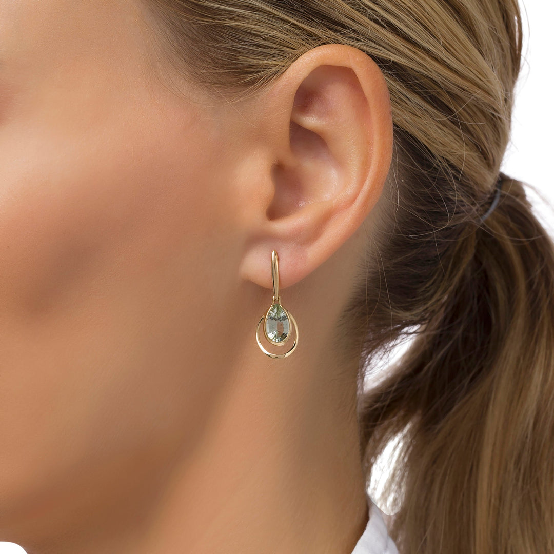 Frost Bell Green Earrings