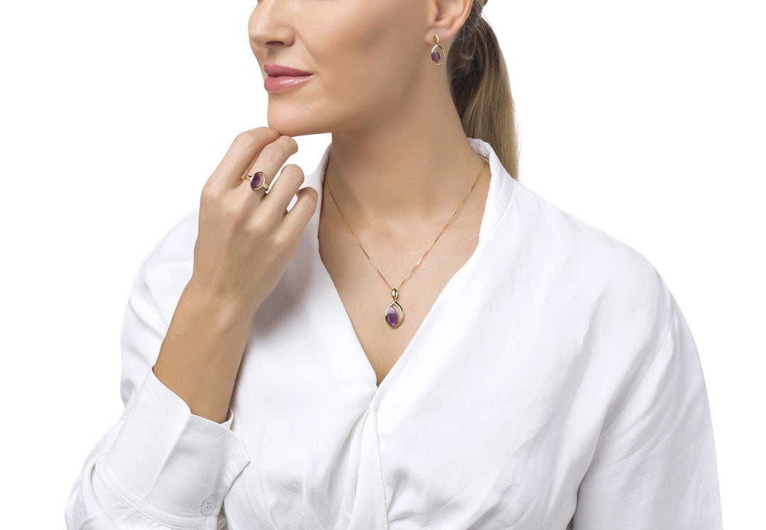 Purple Dew Ring