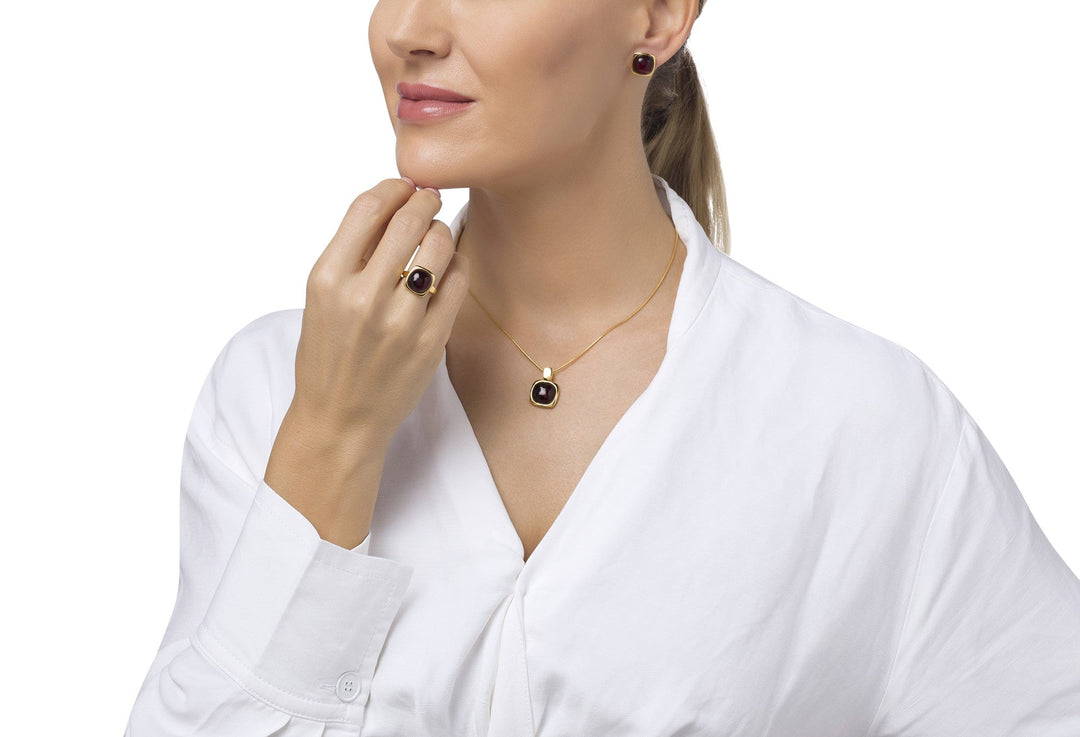 Cushioned Amulet Earrings