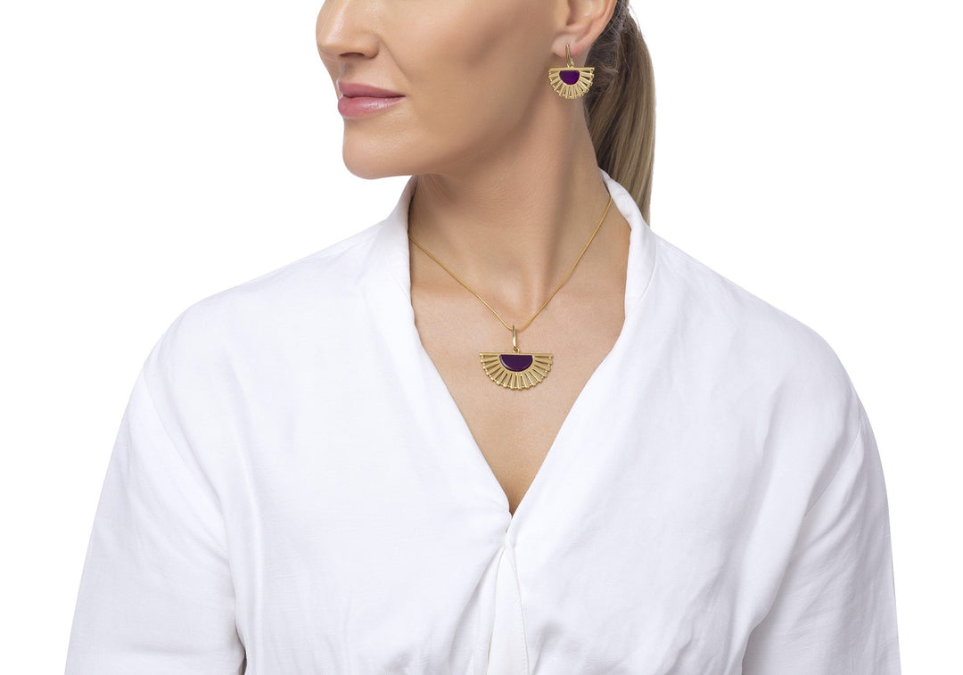 Peacock Purple Pendant
