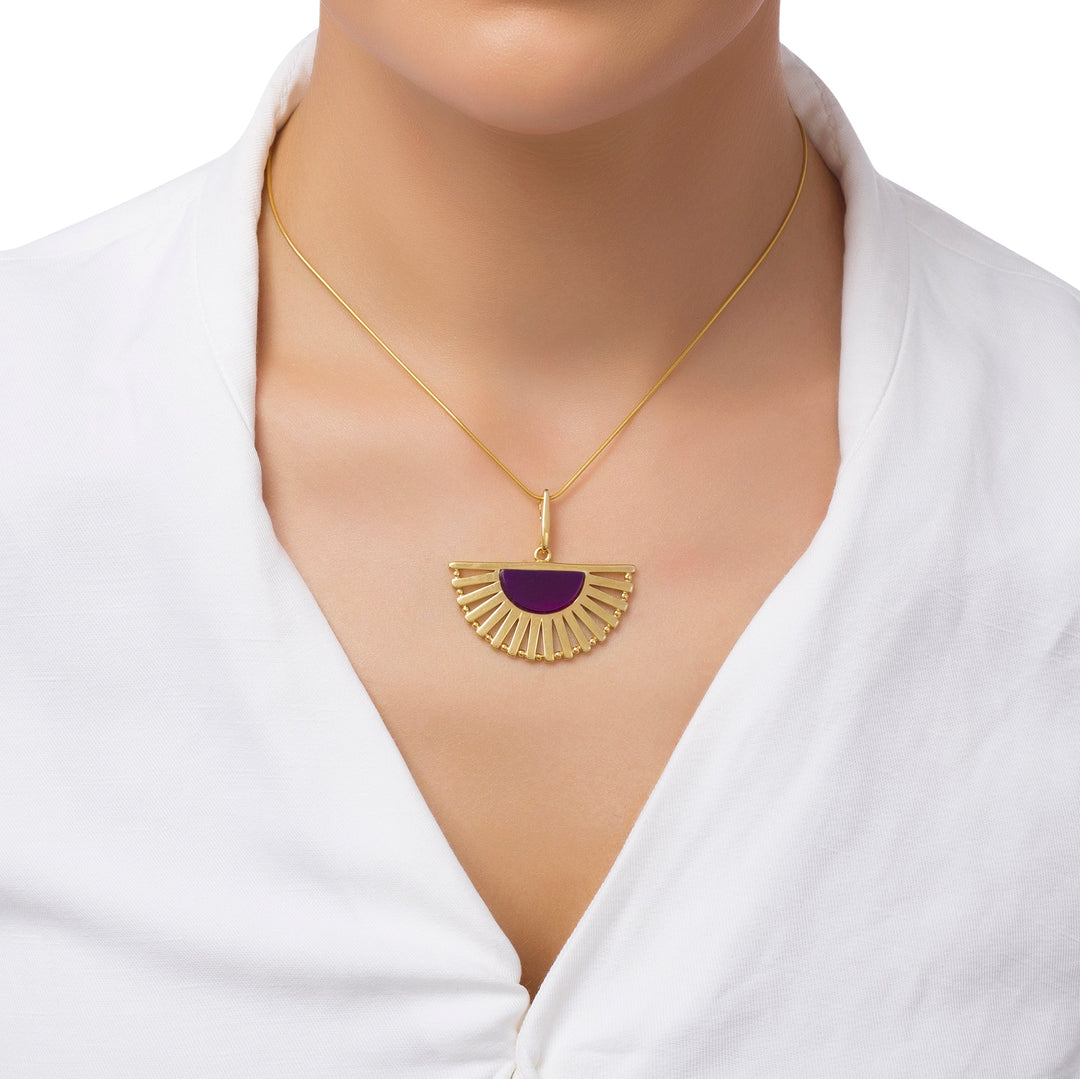 Peacock Purple Pendant
